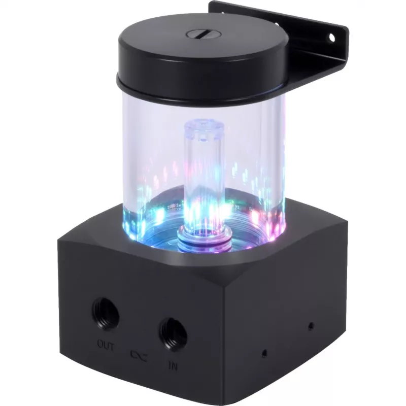 Alphacool Core 100 Aurora ARGB paisuntasäiliö VPP-pumpulla, akryyli, musta