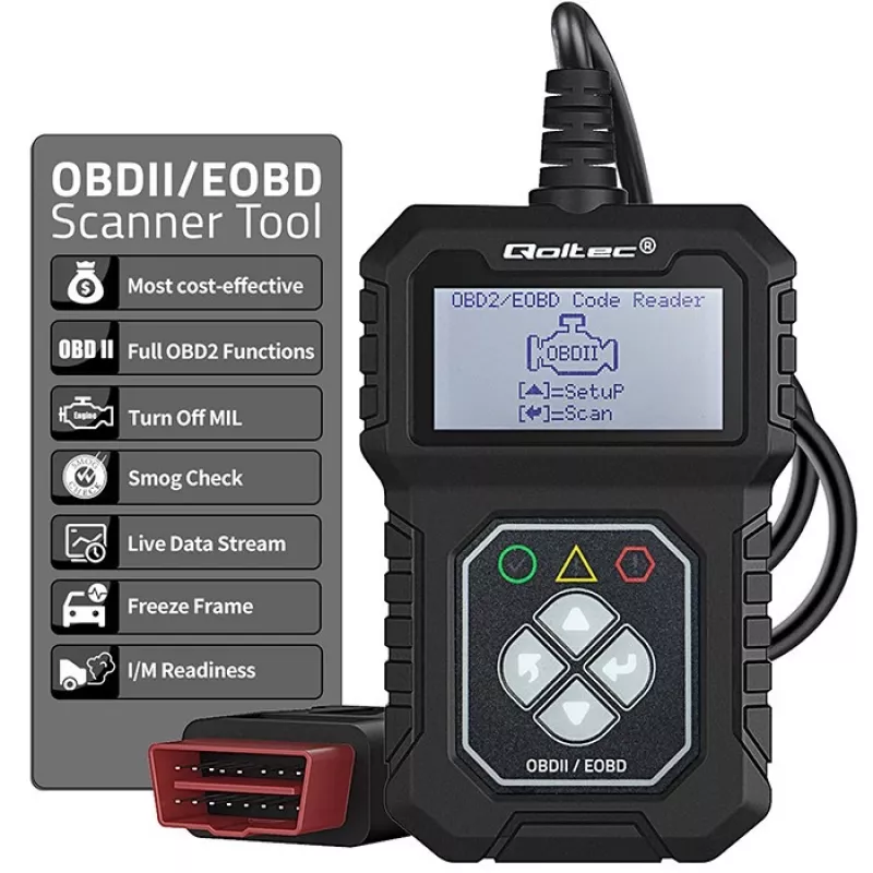 OBDII-diagnostiikkatesteri QOLTEC ProLine (malli 50684)