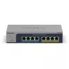 NETGEAR MS108TUP hallitsematon L2 2.5G Ethernet (100/1000/2500) Power over Ethernet (PoE) harmaa