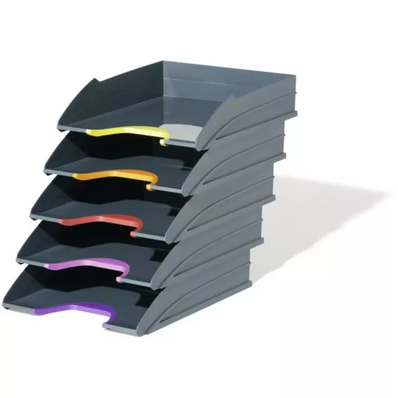 DURABLE asiakirjalokerot VARICOLOR® TRAY SET A4 1 SARJA 770557