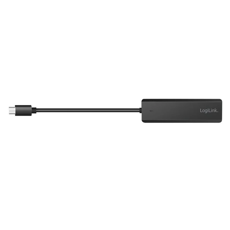 USB-C-keskitin, 4 porttia 2x USB-A, 2x USB-C, musta