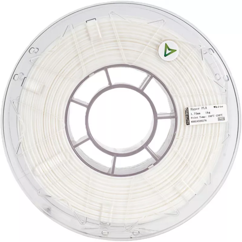 3D-tulostusmateriaali Creality 3D 3301010405 polymaitohappo PLA valkoinen 1 kg