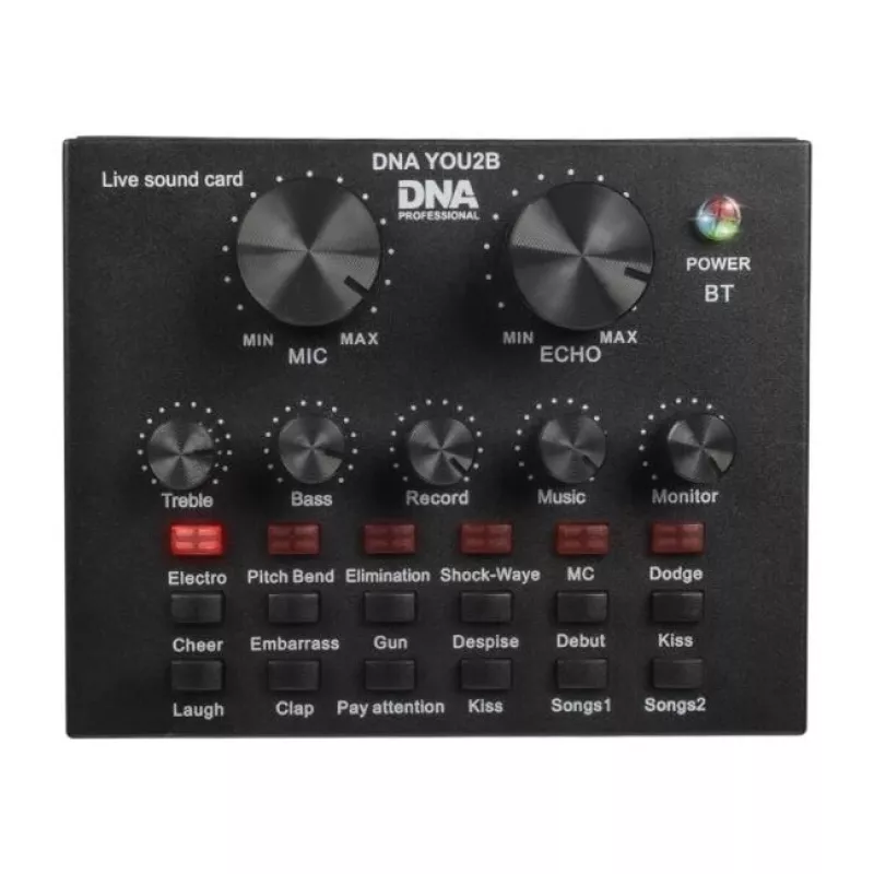 Mikrofonisarja Bitmat DNA YOU2B — mikrofoni, audioliitäntä, teline ja kaapeli