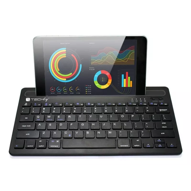 Techly ICTBK102U näppäimistö yleismalli Bluetooth QWERTY englanti musta