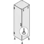 Schroff 23130079 tasausjalkasarja, 4 kpl