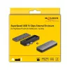 SSD-kotelo DeLOCK USB 3.2 Gen 2 PlayStation5 M.2 NVMe työkaluton