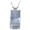 Suojattu RJ45-liitin EQUIP Cat 8.1, liitin, hopea, 50 kpl, 11,7×22,5 mm, 3,7 g