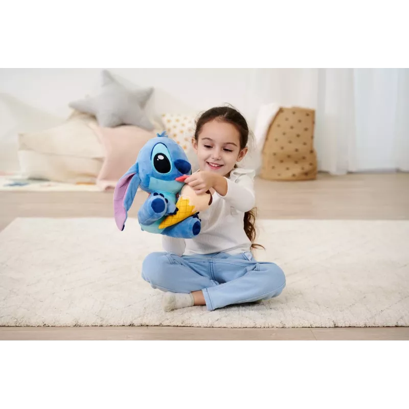 Pehmolelu SIMBA Mascot Stitch jäätelö 25 cm, alkuperäinen pehmeä hahmohahmo