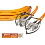 Lightwin korkealaatuinen litteä duplex LWL-patchkaapeli, MM OM2, SC - SC LWL-patchkaapeli (LDP-50 SC-SC 3.0 FD)