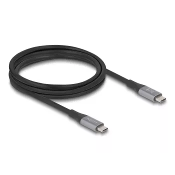 USB-kaapeli DeLOCK 81192 USB4 Gen 2x2 2 m USB-C musta harmaa