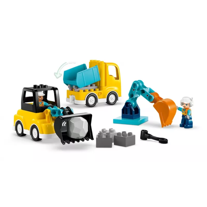LEGO DUPLO 10475 3-in-1 Rakennustyömaan ajoneuvot