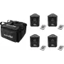 LED-valosetti EUROLITE AKKU TL-3 QuickDMX 4x pehmeällä laukulla – paristokäyttöiset TL-3 valot, QuickDMX-ohjaus, kuljetuslaukku