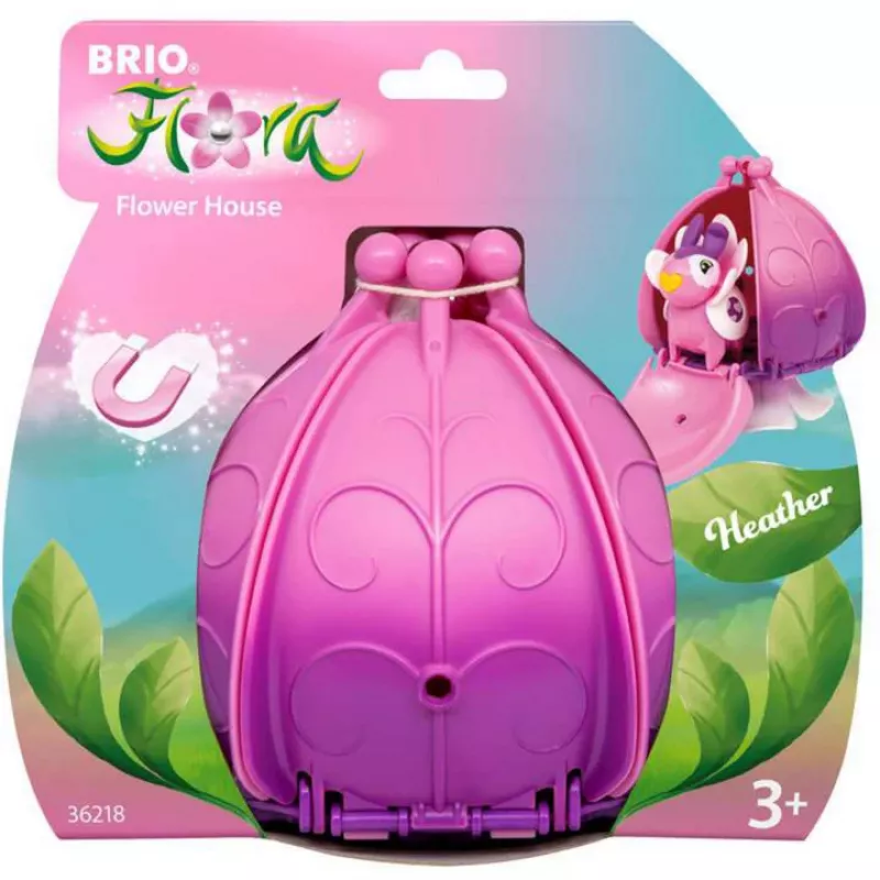 Lelutalo BRIO Heather Flower House roosa violetti 3 vuotta Flora