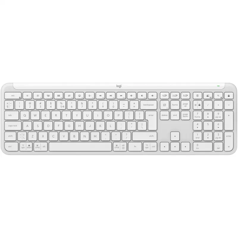 Logitech K950 Signature ohut näppäimistö toimisto RF Wireless Bluetooth QWERTY US International valkoinen
