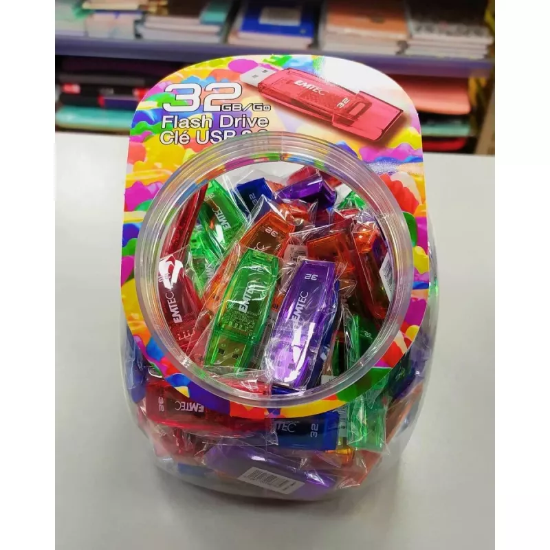 USB-muistitikku Emtec 32 GB USB Type-A C410 Color Mix Candy Jar