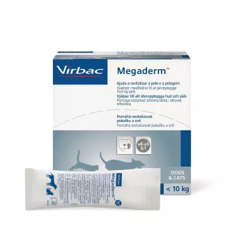 VIRBAC MEGADERM MONO pussi 4 ml × 28 — ihon lisäravinne koirille ja kissoille