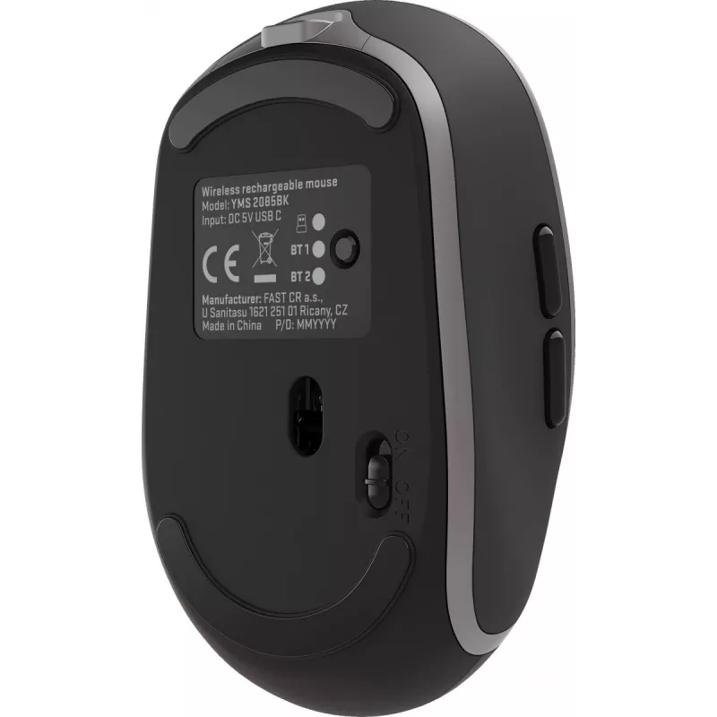 Dual WiFi+Bluetooth-radiihiiri, ladattava akku, 5 painiketta