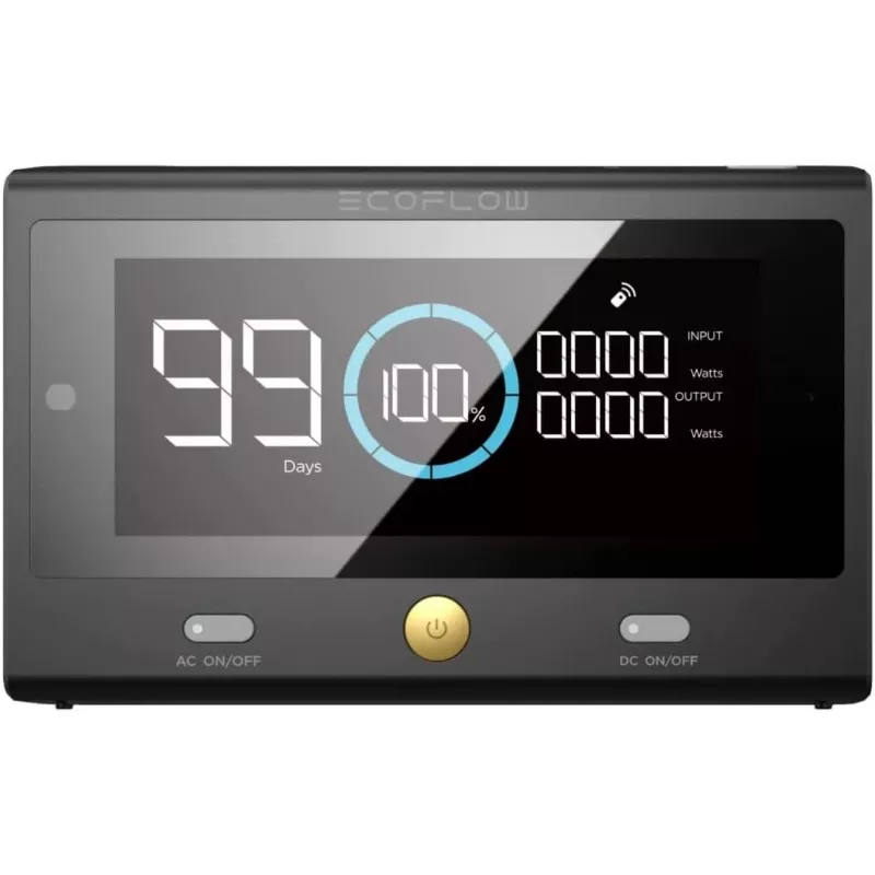 EcoFlow 50049001 kaukosäädin kannettavalle voimalaitokselle DELTA Pro, Bluetooth, musta