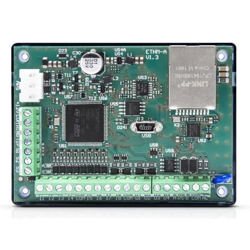 Ilmoitusmoduuli SATEL ETHM-A turvahälytysjärjestelmiin, 12 V, 80 mA, 83×26×60 mm