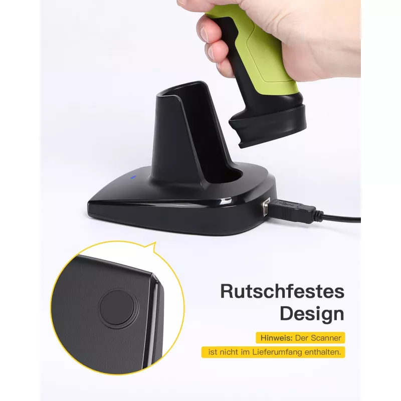 Viivakoodilukija Inateck BS04001 2-in-1 langaton ladattava USB