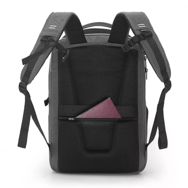 Reppu XDDESIGN Bizz harmaa P705.932 – vedenpitävä, kevyt kaupunkireppu