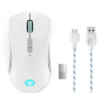 Pelihiiri Lenovo Legion M600 RF langaton + Bluetooth + USB Type-A, molempikätinen, 16000 DPI, 9 painiketta, ladattava