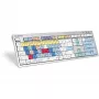 Näppäimistö Logickeyboard ALBA yleiskäyttöinen USB AZERTY ranska hopea