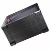 PC-kotelo MODECOM Volcano Stellar 5F ATX Midi Tower, karkaistu lasi, 5 esiasennettua tuuletinta, USB‑C, tukee microATX/ATX, max. GPU 420 mm, CPU-jäähdyttimen korkeus 175 mm