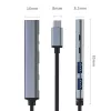 Qoltec 53790 keskitin sovitin USB-C 3.1 5in1 | USB-C PD | USB-C | 2x USB 2.0 | USB 3.0