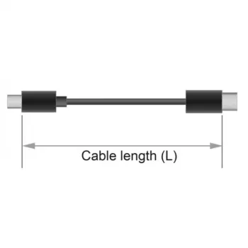 DeLOCK - äänen invertterisovitin - 4-napainen mini-liitin (uros) 4-napaiseen mini-liittimeen (uros) - 13cm - musta (65896)