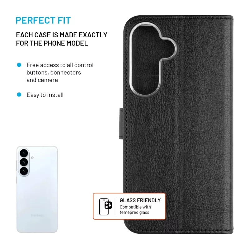 FIXED Opus Samsung Galaxy S26+:lle, musta | kiinteä takakansi