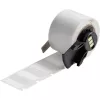 Brady, M6-96-427, vinyyli, itselaminoituva, valkoinen/läpinäkyvä, matta, 25.40 x 9.53(19.05) mm, kaapelin halkaisijalle 2,00 - 3,00 mm, pysyvä (250 kpl) (173917)