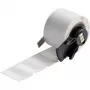 Brady, M6-96-427, vinyyli, itselaminoituva, valkoinen/läpinäkyvä, matta, 25.40 x 9.53(19.05) mm, kaapelin halkaisijalle 2,00 - 3,00 mm, pysyvä (250 kpl) (173917)