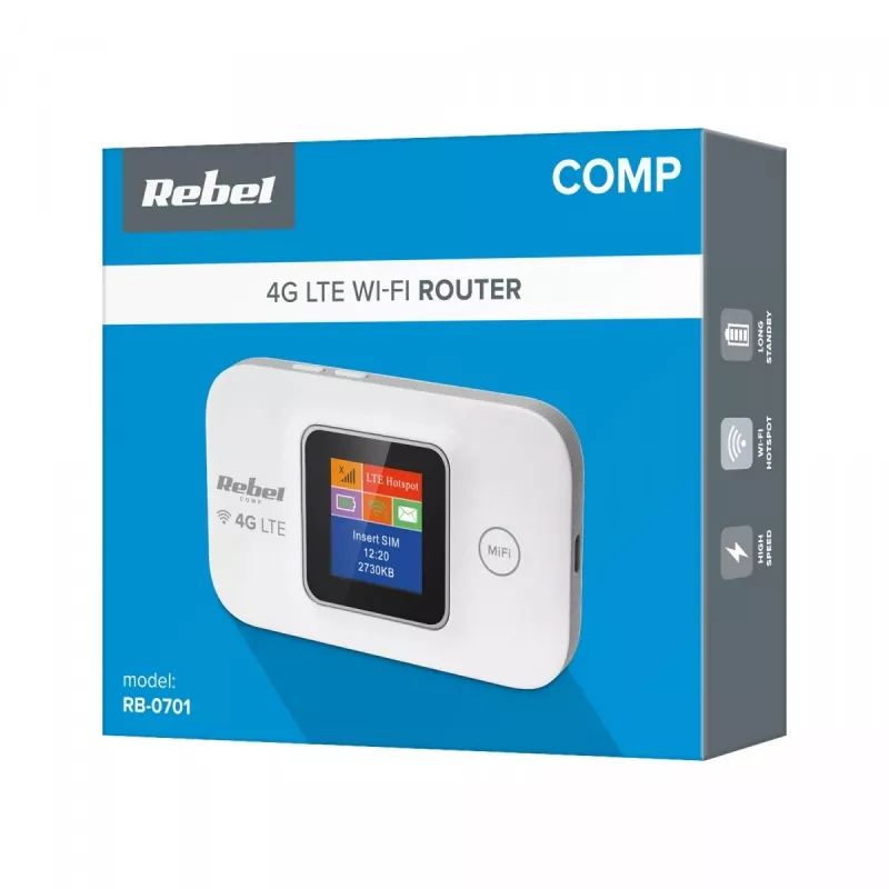 Rebel RB-0701 WLAN-reititin yksikaista (2,4 GHz) 3G 4G