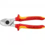 Knipex 95 16 165 eristetyt kaapelisakset, 165 mm