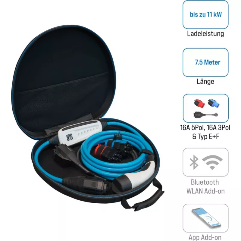 Latauskaapeli NRGkick malli 87701000, 16A, 7,5 m pituus