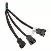 EK Water Blocks EK-kaapeli Y-haaroitin 3x 4-pin-PWM-tuulettimelle 10 cm