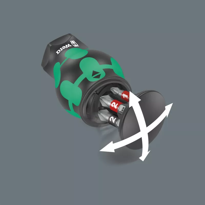 Wera Kraftform compact Stubby Magazin 2 monitoimiruuvimeisseli talttapääruuvimeisseli