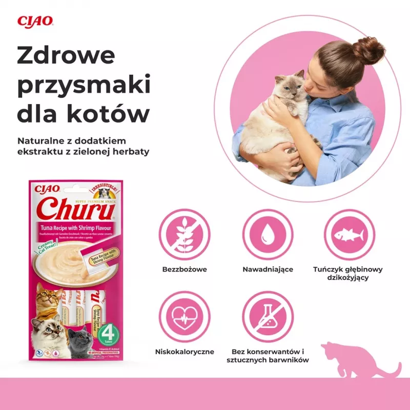 INABA Churu tonnikala katkaravun makuisena - kissanherkut - 4x14 g