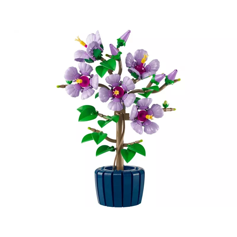 LEGO Botanical rakennussarja Hibiscus Flower 10372 – 660 osaa, näyttelymalli, 250×360×130 mm