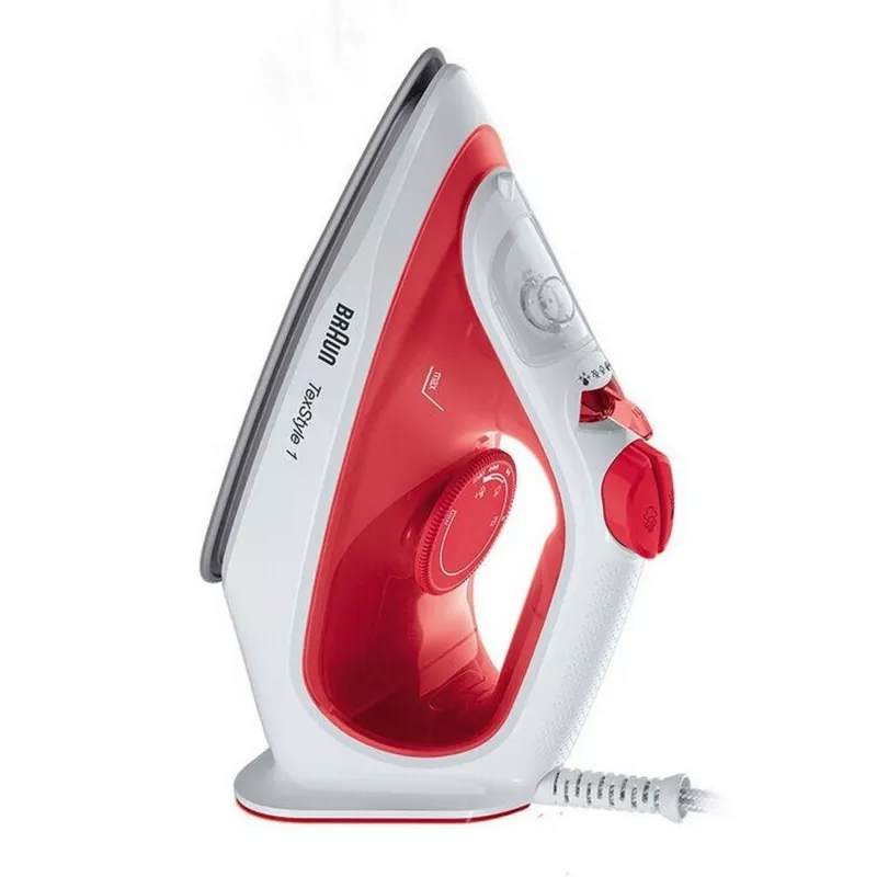 Braun SI 1019 RD höyrysilitysrauta tarttumaton silityspohja 1900 W punainen