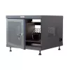 Telinehylly TECHLY 367652 kaapelinhallinta 3M-teippikiinnityksellä, teräs, 550×550×410 mm, musta