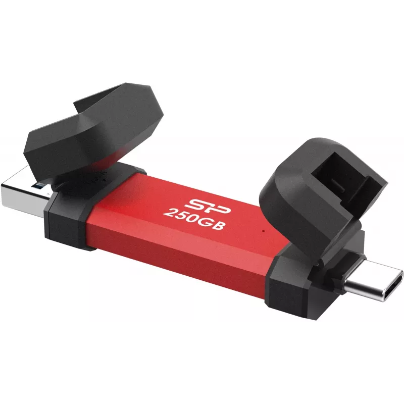 Kannettava SSD Silicon Power DS72 250GB, USB-C/USB-A 3.2 Gen 2