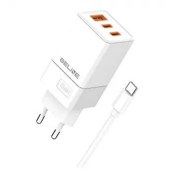 Laturi Beline BELI02751 65W 2×USB-C + USB-A