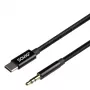 Audiokaapeli Savio CL-188 2 m musta pistoke - pistoke