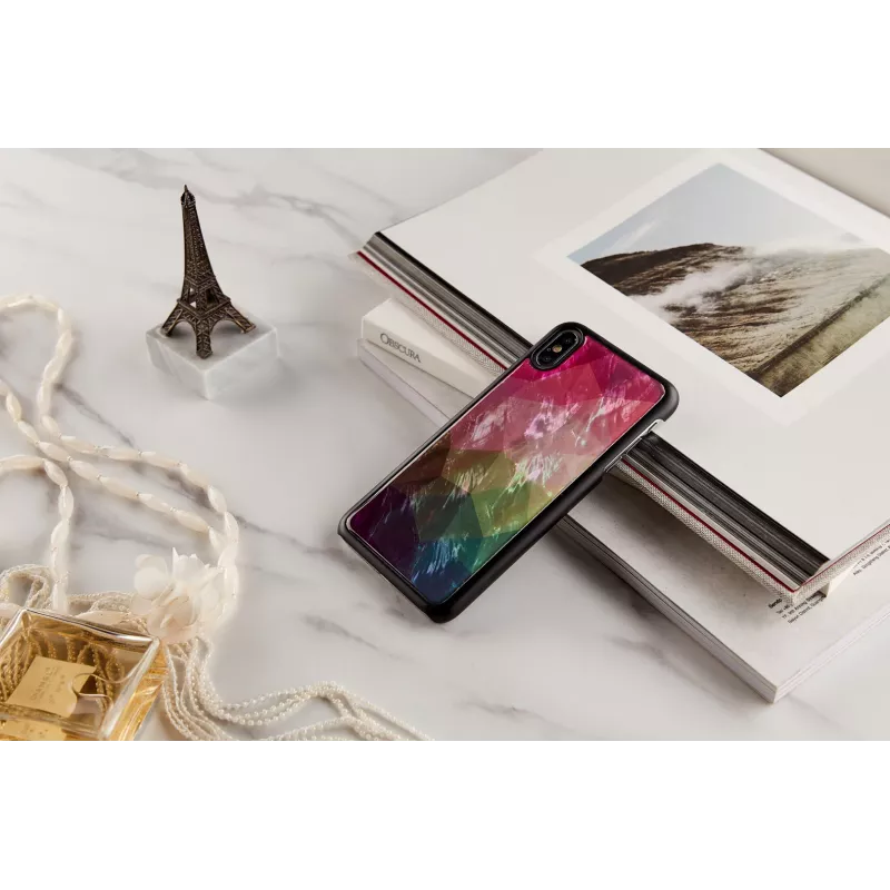 iKins suojakotelo iPhone XS Max – vesikukkakuvio, musta