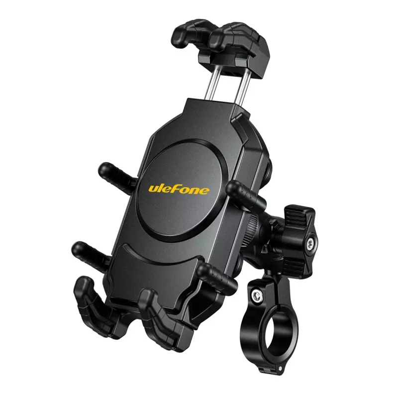 Passiivinen teline UleFone Armor Mount Pro matkapuhelimille — teline, polkupyörään ja skootteriin, musta