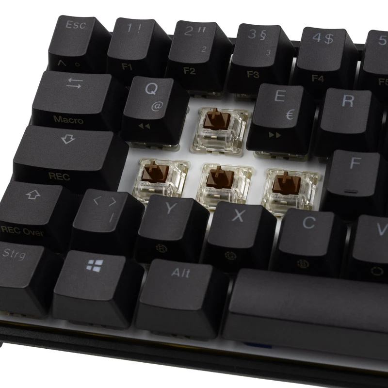 Ducky Mecha Pro SF näppäimistö pelikäyttöön USB saksa musta