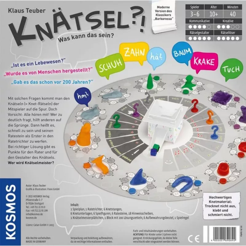 Kosmos 69089 lautapeli Trivia