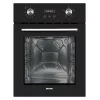 Sähköinen kalusteisiin asennettava uuni MPM MPM-45-BO-23C, 50 L, 220–240 V, 2000 W, kosketus- & kiertosäätimet, musta